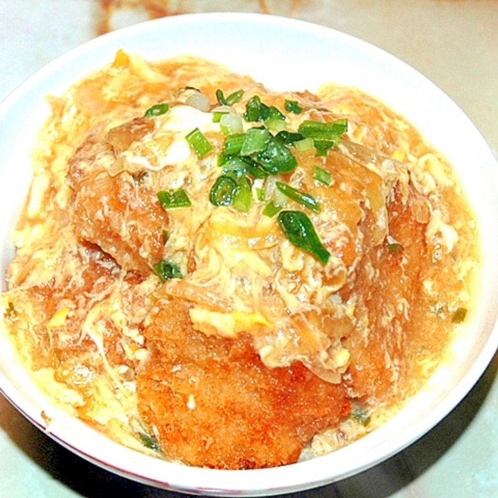 あんかけたっぷりで！あんかけ風チキンカツ丼♪